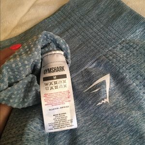 Gym shark blue leggings size medium